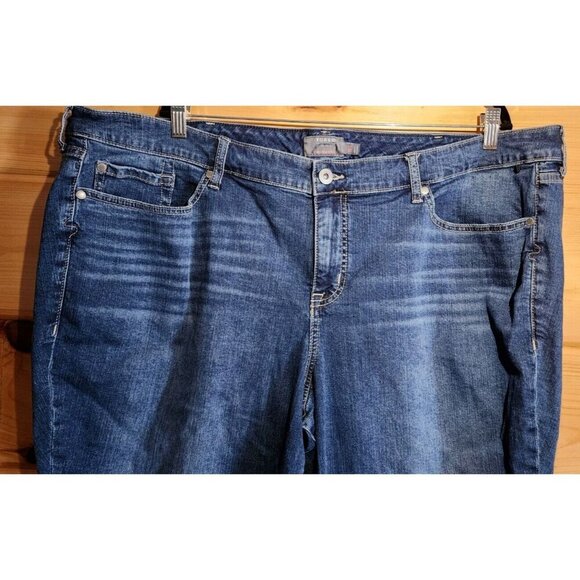 Torrid Blue Skinny Jeans Plus Size 26 S Short Cotton Distressed Vintage stretch - Picture 5 of 14